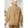 imageDokotoo Womens Turtleneck Oversized Sweaters Long Sleeve Pullover Knit Mock Neck TopsA Light French Beige