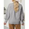 imageDokotoo Womens Turtleneck Oversized Sweaters Long Sleeve Pullover Knit Mock Neck TopsA Medium Grey