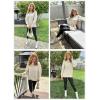 imageDokotoo Womens Turtleneck Oversized Sweaters Long Sleeve Pullover Knit Mock Neck TopsA Medium Grey