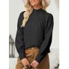 imageDokotoo Womens Turtleneck Oversized Sweaters Long Sleeve Pullover Knit Mock Neck TopsBlack