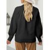 imageDokotoo Womens Turtleneck Oversized Sweaters Long Sleeve Pullover Knit Mock Neck TopsBlack