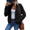 imageDokotoo Womens 2025 Fashion Casual Open Front Long Sleeve Chunky Knit Cardigans Sweaters Outerwear CoatsBlack