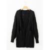 imageDokotoo Long Cardigans for Women Open Front 2025 Long Sleeves Lightweight Fall Sweaters with PocketsBlack