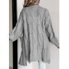 imageDokotoo Long Cardigans for Women Open Front 2025 Long Sleeves Lightweight Fall Sweaters with PocketsGray