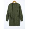 imageDokotoo Long Cardigans for Women Open Front 2025 Long Sleeves Lightweight Fall Sweaters with PocketsGreen