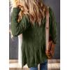 imageDokotoo Long Cardigans for Women Open Front 2025 Long Sleeves Lightweight Fall Sweaters with PocketsGreen
