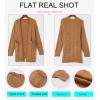 imageDokotoo Long Cardigans for Women Open Front 2025 Long Sleeves Lightweight Fall Sweaters with PocketsKhaki 1