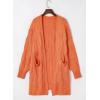 imageDokotoo Long Cardigans for Women Open Front 2025 Long Sleeves Lightweight Fall Sweaters with PocketsRed