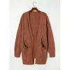 imageDokotoo Long Cardigans for Women Open Front 2025 Long Sleeves Lightweight Fall Sweaters with PocketsRust