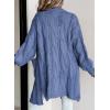imageDokotoo Long Cardigans for Women Open Front 2025 Long Sleeves Lightweight Fall Sweaters with PocketsSky Blue