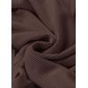 imageDokotoo Oversized Hoodies for Women Casual Long Sleeve Waffle Knit Drawstring Side Slit Pullover Sweatshirts with PocketBrown