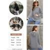 imageDokotoo Oversized Hoodies for Women Casual Long Sleeve Waffle Knit Drawstring Side Slit Pullover Sweatshirts with PocketGrey