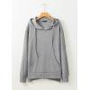 imageDokotoo Oversized Hoodies for Women Casual Long Sleeve Waffle Knit Drawstring Side Slit Pullover Sweatshirts with PocketGrey