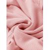 imageDokotoo Oversized Hoodies for Women Casual Long Sleeve Waffle Knit Drawstring Side Slit Pullover Sweatshirts with PocketPink