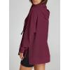 imageDokotoo Oversized Hoodies for Women Casual Long Sleeve Waffle Knit Drawstring Side Slit Pullover Sweatshirts with PocketRed