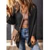 imageDokotoo Summer Lightweight Cardigan 2024 Spring Fashion 34 Length Sleeve HollowOut Knit Beach Cover Ups CardigansBlack