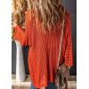 imageDokotoo Summer Lightweight Cardigan 2024 Spring Fashion 34 Length Sleeve HollowOut Knit Beach Cover Ups CardigansOrange
