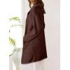 imageDokotoo Womens Casual Long Cardigan Sweaters 2024 Winter Coats Fall Jacket Knit Coatigan Outwear with PocketsCoffee