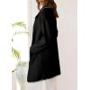 imageDokotoo Womens Casual Long Cardigan Sweaters 2024 Winter Coats Fall Jacket Knit Coatigan Outwear with PocketsColor Black