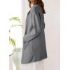 imageDokotoo Womens Casual Long Cardigan Sweaters 2024 Winter Coats Fall Jacket Knit Coatigan Outwear with PocketsMedium Grey