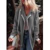 imageDokotoo Womens Casual Long Cardigan Sweaters 2024 Winter Coats Fall Jacket Knit Coatigan Outwear with PocketsMedium Grey