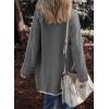 imageDokotoo Womens Casual Long Cardigan Sweaters 2024 Winter Coats Fall Jacket Knit Coatigan Outwear with PocketsMedium Grey