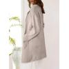 imageDokotoo Womens Casual Long Cardigan Sweaters 2024 Winter Coats Fall Jacket Knit Coatigan Outwear with PocketsPale Khaki