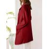 imageDokotoo Womens Casual Long Cardigan Sweaters 2024 Winter Coats Fall Jacket Knit Coatigan Outwear with PocketsRed Dahlia