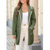 imageDokotoo Womens Casual Long Cardigan Sweaters 2024 Winter Coats Fall Jacket Knit Coatigan Outwear with PocketsVineyard Green