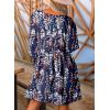imageDokotoo Womens Fall Dress 2025 Long Sleeve Babydoll Mini Dress Floral Flowy Boho DressesFloralblue