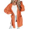 imageDokotoo Long Cardigans for Women Open Front 2025 Long Sleeves Lightweight Fall Sweaters with PocketsRed