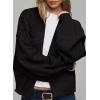 imageDokotoo Cardigan Sweaters for Women Lantern Sleeve Womens Cardigan Sweaters Fall Winter Clothes 2025Black