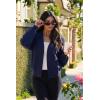 imageDokotoo Cardigan Sweaters for Women Lantern Sleeve Womens Cardigan Sweaters Fall Winter Clothes 2025Blue