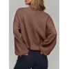 imageDokotoo Cardigan Sweaters for Women Lantern Sleeve Womens Cardigan Sweaters Fall Winter Clothes 2025Chestnut