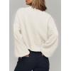 imageDokotoo Cardigan Sweaters for Women Lantern Sleeve Womens Cardigan Sweaters Fall Winter Clothes 2025White