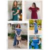 imageDokotoo Womens 2025 Off The Shoulder Casual Short Sleeve Maxi Dress High Low Solid Cocktail Skater DressesWhite