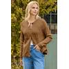 imageDokotoo Cardigan Sweaters for Women 2025 Fall Outfits Long Sleeve Crochet Knit SweatersDesert Palm