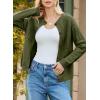 imageDokotoo Cardigan Sweaters for Women 2025 Fall Outfits Long Sleeve Crochet Knit SweatersMist Green