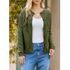 imageDokotoo Cardigan Sweaters for Women 2025 Fall Outfits Long Sleeve Crochet Knit SweatersMist Green