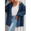 imageDokotoo Cardigan Sweaters for Women 2025 Fall Outfits Long Sleeve Crochet Knit SweatersNavy Blue