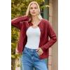 imageDokotoo Cardigan Sweaters for Women 2025 Fall Outfits Long Sleeve Crochet Knit SweatersRed Dahlia