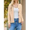 imageDokotoo Cardigan Sweaters for Women 2025 Fall Outfits Long Sleeve Crochet Knit SweatersWhite a