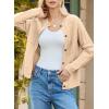 imageDokotoo Cardigan Sweaters for Women 2025 Fall Outfits Long Sleeve Crochet Knit SweatersWhite a