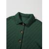 imageDokotoo Casual Quilted Jackets for Women Button Down Collared Long Sleeve Shirts Fall Jackets with Pockets 2025Blackish Green