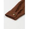 imageDokotoo Casual Quilted Jackets for Women Button Down Collared Long Sleeve Shirts Fall Jackets with Pockets 2025Chestnut