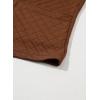 imageDokotoo Casual Quilted Jackets for Women Button Down Collared Long Sleeve Shirts Fall Jackets with Pockets 2025Chestnut