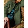 imageDokotoo Casual Quilted Jackets for Women Button Down Collared Long Sleeve Shirts Fall Jackets with Pockets 2025Green Bay