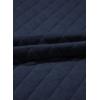 imageDokotoo Casual Quilted Jackets for Women Button Down Collared Long Sleeve Shirts Fall Jackets with Pockets 2025Navy Blue