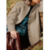 imageDokotoo Casual Quilted Jackets for Women Button Down Collared Long Sleeve Shirts Fall Jackets with Pockets 2025Smoke Gray