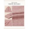 imageDokotoo Hoodies for Women Casual Long Sleeve Textured Knit Loose Drawstring Hooded Sweatshirt with PocketPink